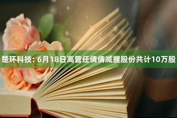 楚环科技: 6月18日高管任倩倩减握股份共计10万股