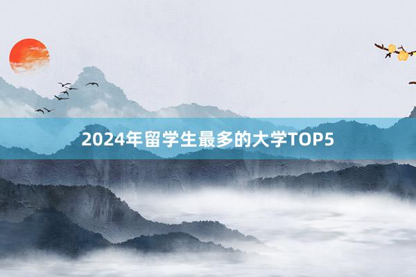 2024年留学生最多的大学TOP5