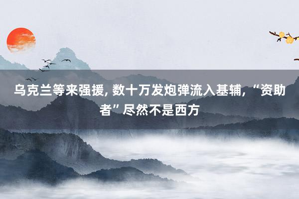 乌克兰等来强援, 数十万发炮弹流入基辅, “资助者”尽然不是西方