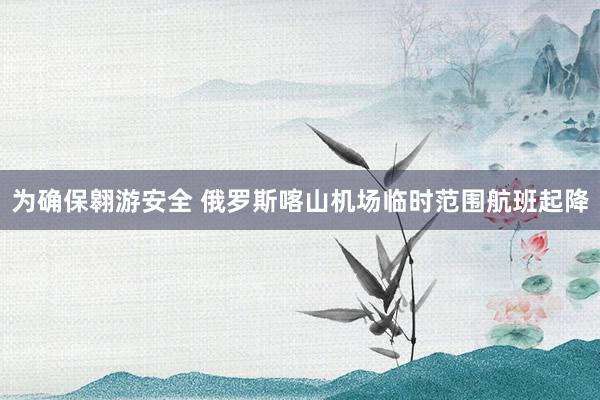 为确保翱游安全 俄罗斯喀山机场临时范围航班起降