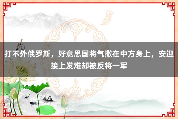 打不外俄罗斯，好意思国将气撒在中方身上，安迎接上发难却被反将一军